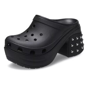 Crocs Siren Studded Unisex Adult Clog Size W12 / M10 Black 209017-001 New